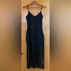 Suede Fringe Dress